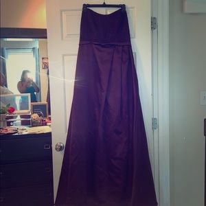 Purple bridesmaids dress